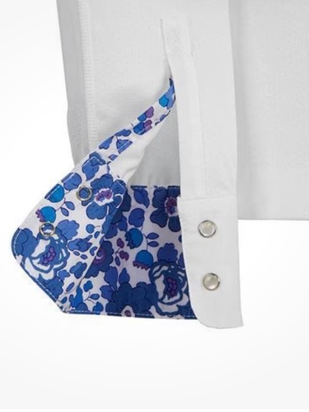 COOLBLAST Show Shirt by Dover Saddlery Lightweight Long Sleeve White Blue L - Picture 5 of 11